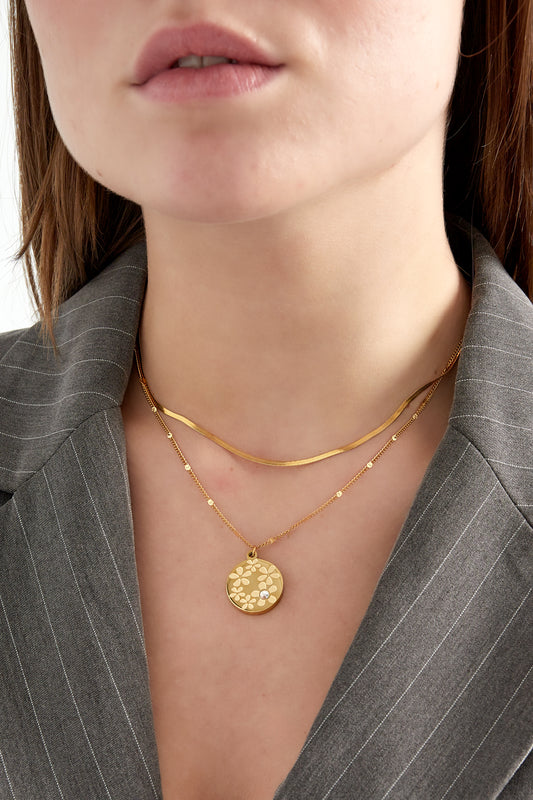 floral garden necklace