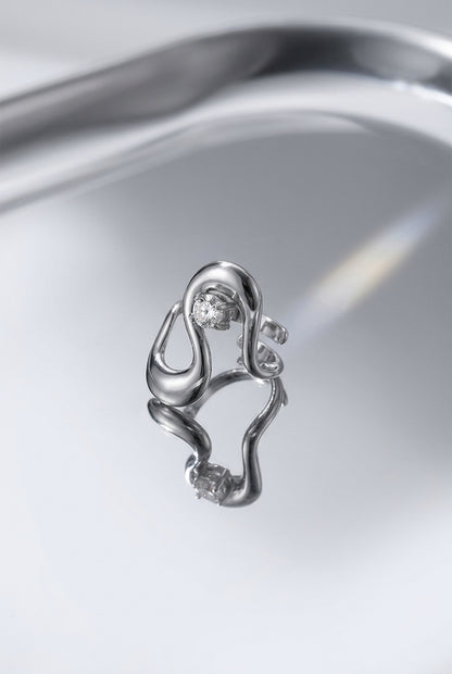 Stainless Steel Statement Rings Irregular Shape Casual Daily Simple Series Women's jewelry