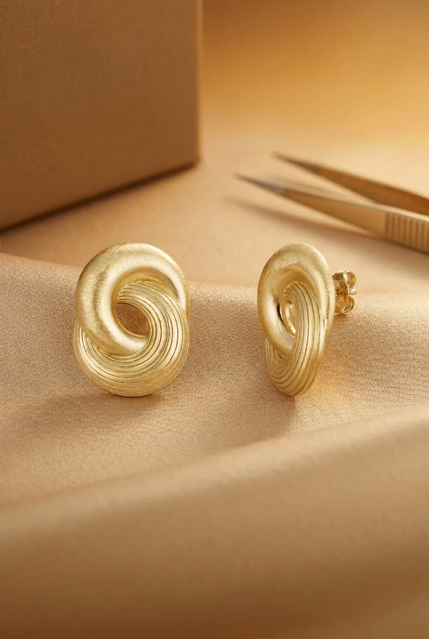 infinity twist earrings