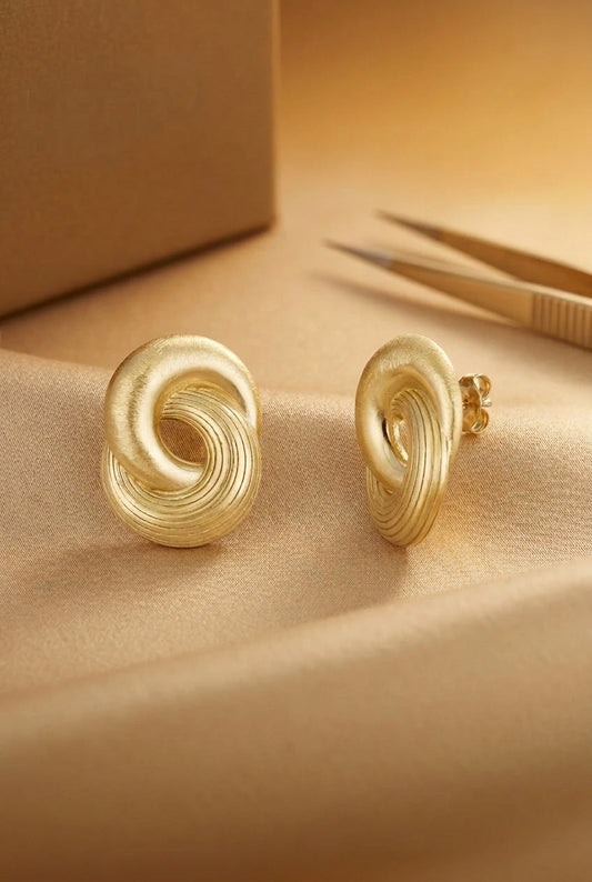 infinity twist earrings