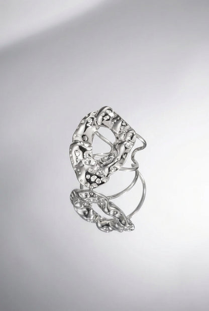 Stainless Steel Statement Rings irregular shape Casual Daily Simple Series Women's jewelry