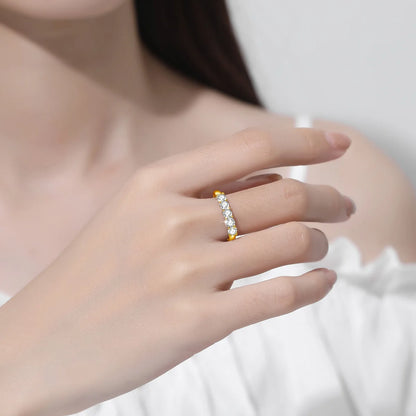 Bague Fiançailles oder 18K Moissanit-Zertifikat
