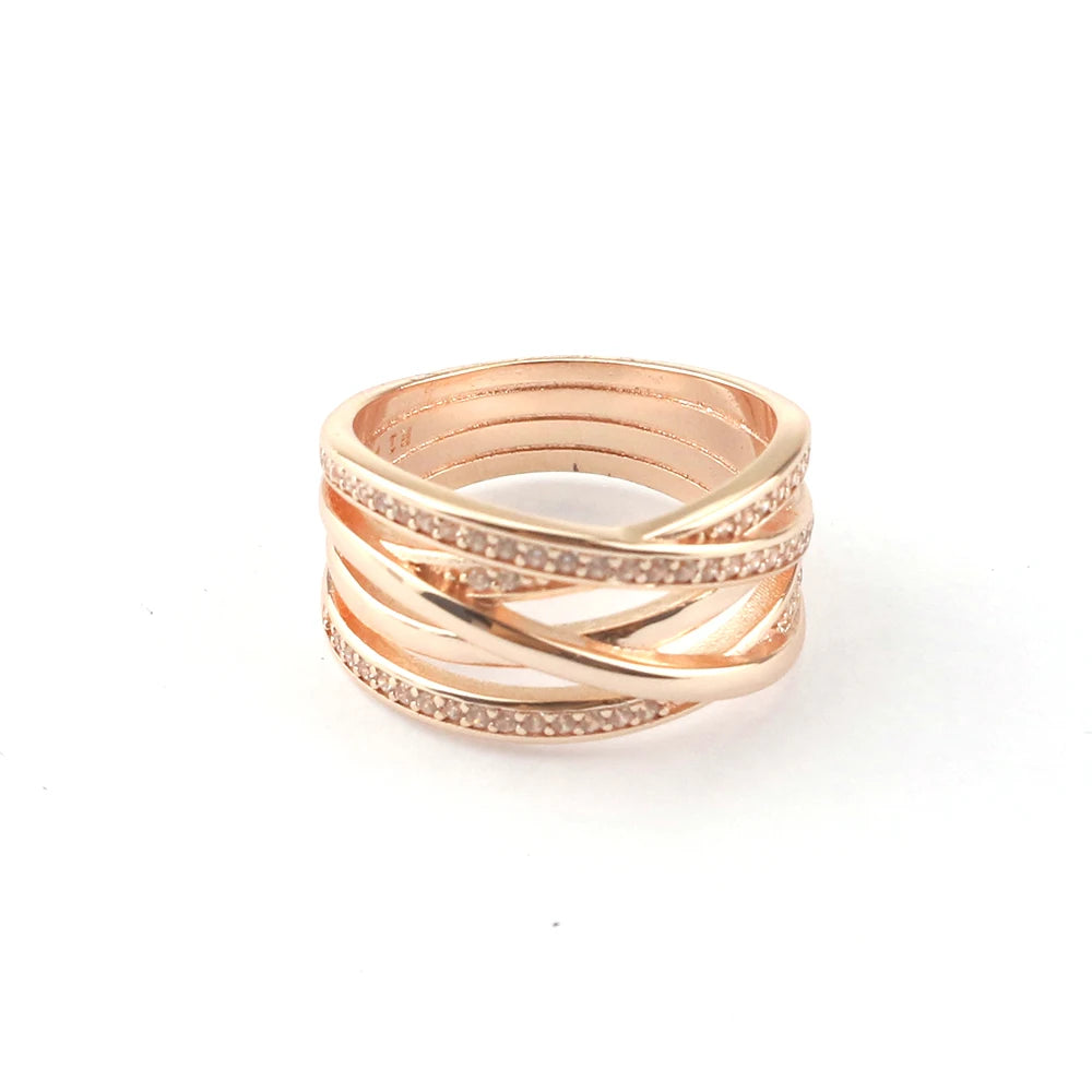 New Hot 925 Silver Crown Sparkling Rings Sun Moon Celestial Heart Women's Set Ring Wedding Diy Charm Luxury DIY Jewelry Gift