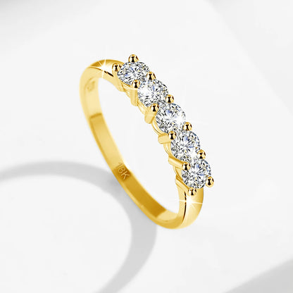 Bague Fiançailles oder 18K Moissanit-Zertifikat