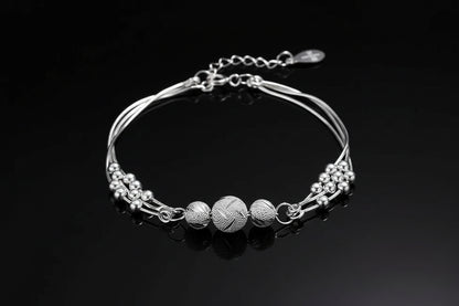 Lot de 6 Bracelets Femme Argent 925 Strass - Charme Ciel Étoilé Coréen Luxe