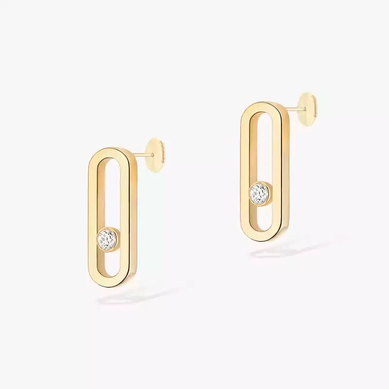 Boucles d'Oreilles MOVE Argent S925 - Accessoire Luxe Femme