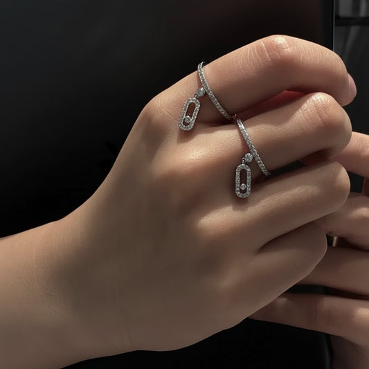 Bague SLIDE Argent S925 - Bijou Luxe