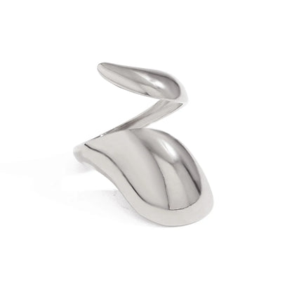 Bague Sculptée Dorée – Acier Inoxydable Plaqué Or 18K
