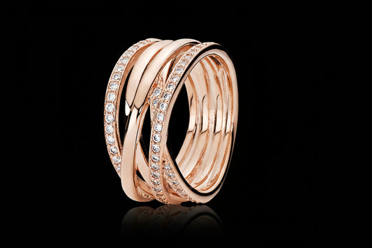 Bague Couronne Céleste Argent 925 - Soleil Lune Cœur