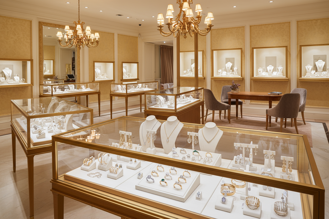 Boutique de bijoux intérieur