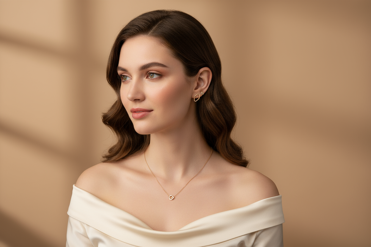 Femme bijoux fins or